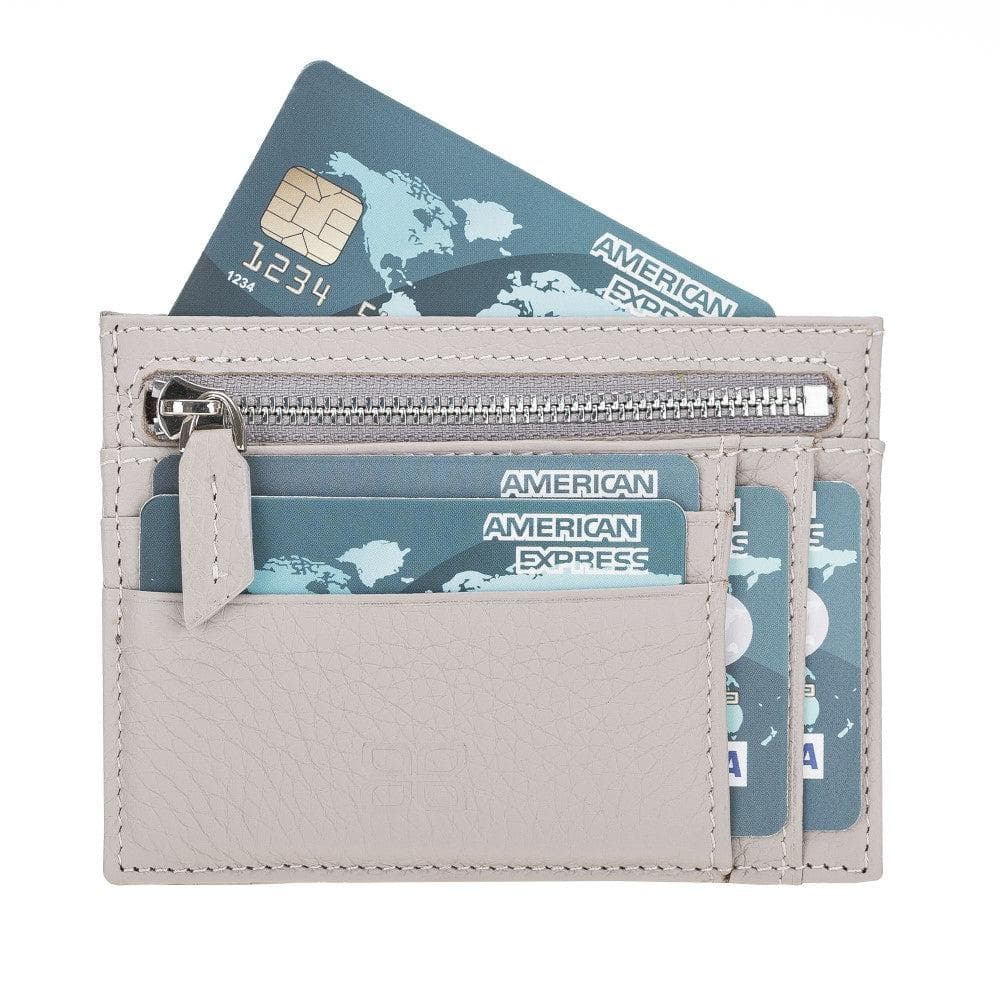 Leather Slim Card Holder Wallet with Coin Slot - The Stitched Cow