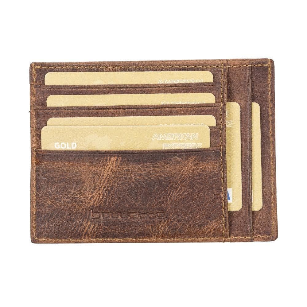 Leather Slim Card Holder Wallet with Coin Slot - The Stitched Cow