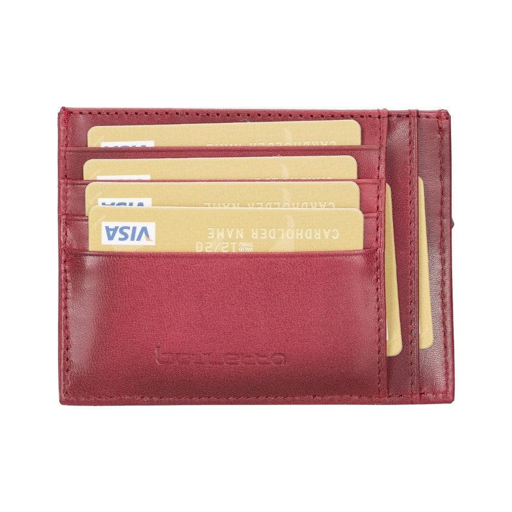 Leather Slim Card Holder Wallet with Coin Slot - The Stitched Cow